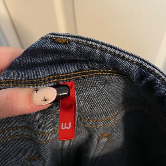 Uniqlo Womens Blue Dark Wash Low Rise Y2K Slim Straight Ankle Jeans Size 6 - Picture 2 of 8